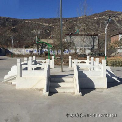 汉白玉石雕升旗台