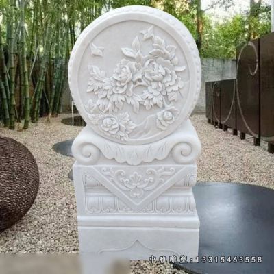 石雕宅门抱鼓石雕塑