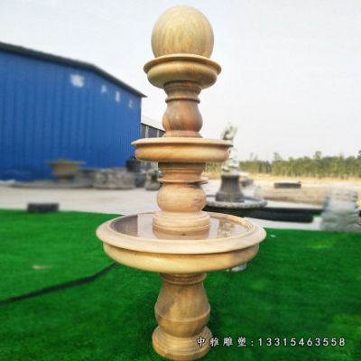 石雕招财风水球