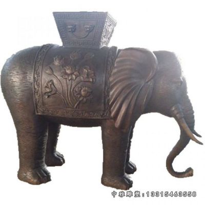 吉祥如意铜雕大象
