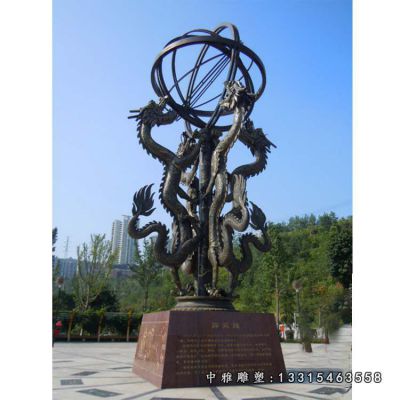 铜雕浑天仪景观