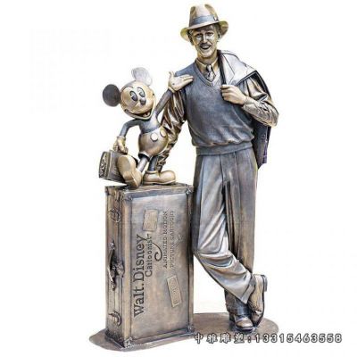 铜雕广场人物雕塑