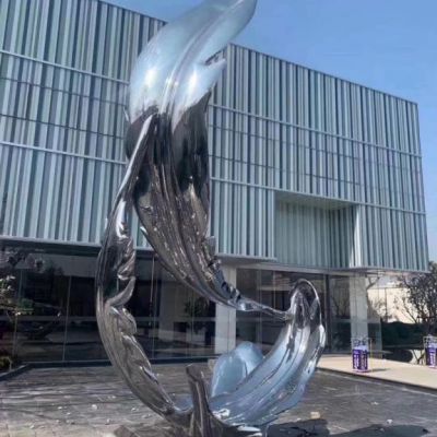 动物羽毛不锈钢雕塑