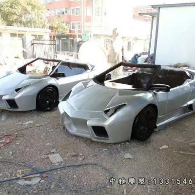 不锈钢仿真车模雕塑