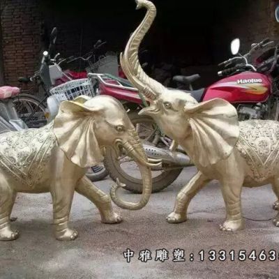 铜雕招财大象