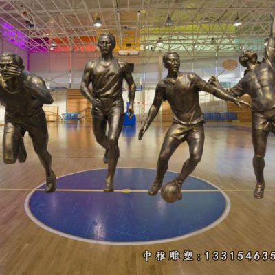 广场铜雕运动人物