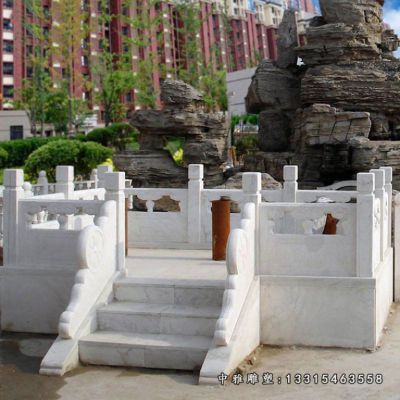 汉白玉石雕升旗台