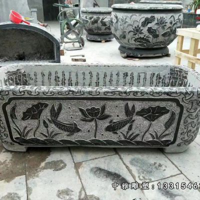 石雕仿古水缸