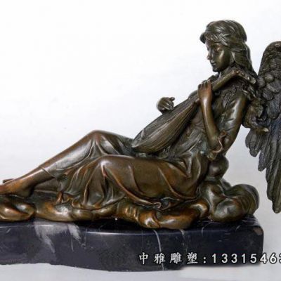 铜雕西方天使