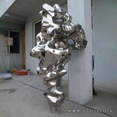 不锈钢太湖石景观雕塑