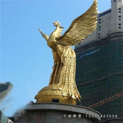 神鸟凤凰铜雕