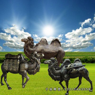 骆驼公园铜雕
