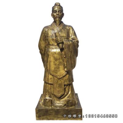 铜雕古代人物庄子