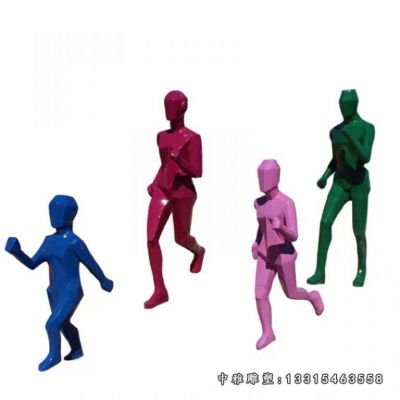 不锈钢抽象人物雕塑