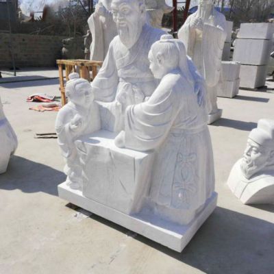 典故石雕孔融让梨