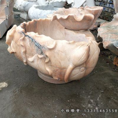 石雕庭院流水池景观