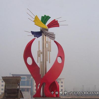 广场风车不锈钢雕塑