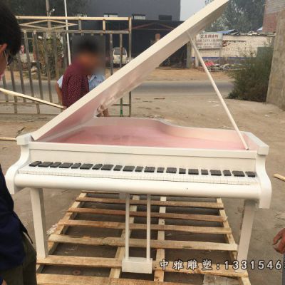 乐器钢琴不锈钢雕塑