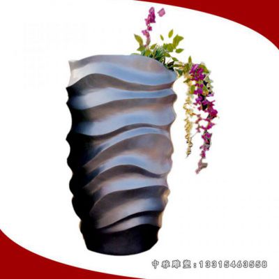 花盆景观不锈钢雕塑