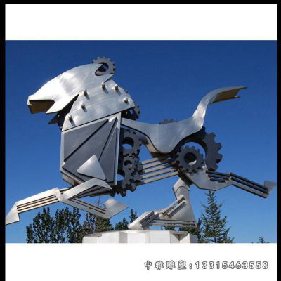 动物马不锈钢雕塑