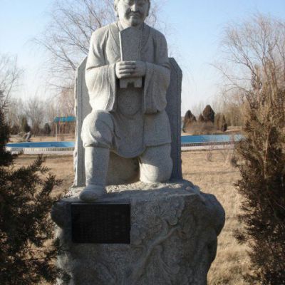 石雕广场孝道人物