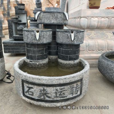 石雕庭院流水池雕塑