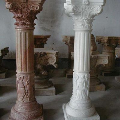 欧式罗马柱石雕景观