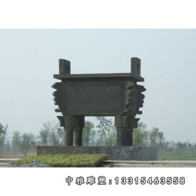 铜雕四足鼎雕塑