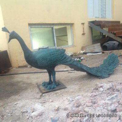 孔雀铜雕动物雕塑