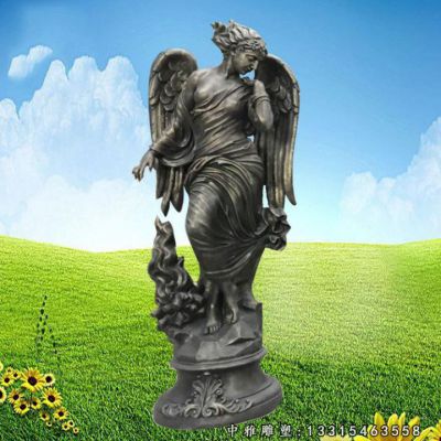 铜雕公园天使