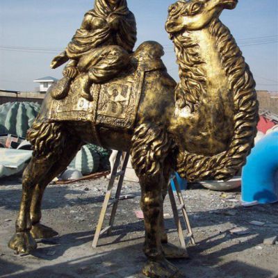 沙漠铜雕骆驼