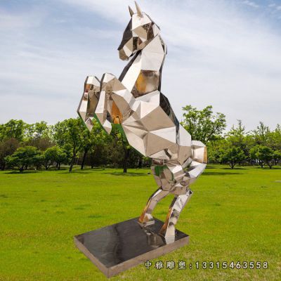 十二生肖不锈钢马雕塑