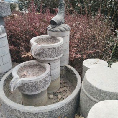 庭院石雕流水池