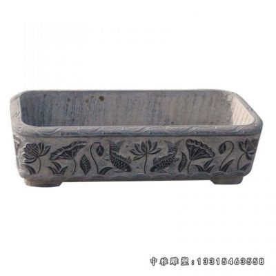 石雕景观水缸