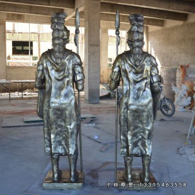 铜雕广场士兵