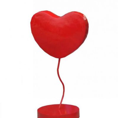 公园爱心不锈钢雕塑