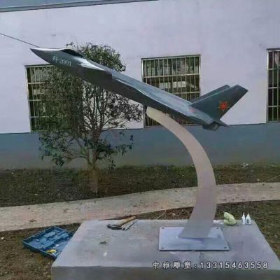 飞机模型不锈钢雕塑
