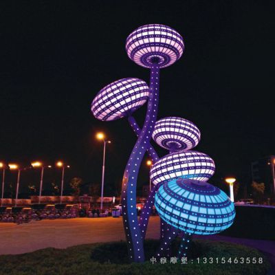 蘑菇景观不锈钢雕塑