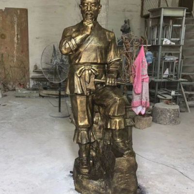 铜雕木匠鲁班雕塑