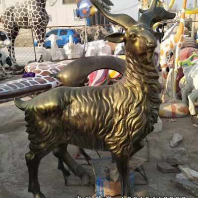 铜雕动物羊雕塑