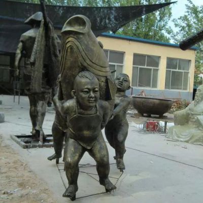 动物铜雕鱼摆件