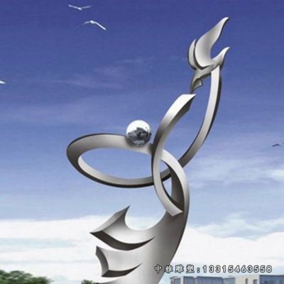 景观海浪不锈钢雕塑