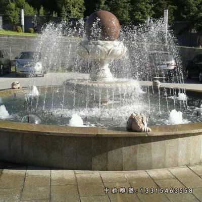 石雕小区喷泉