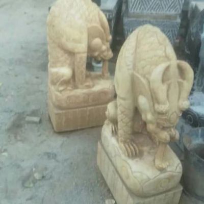 石雕神兽獬豸雕塑