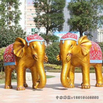 吉祥如意大象铜雕