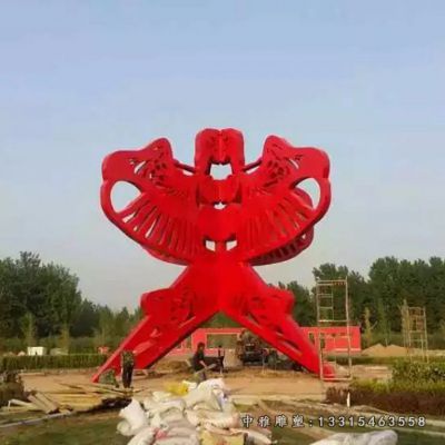 广场风筝不锈钢雕塑