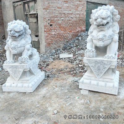 宅门狮子石雕动物