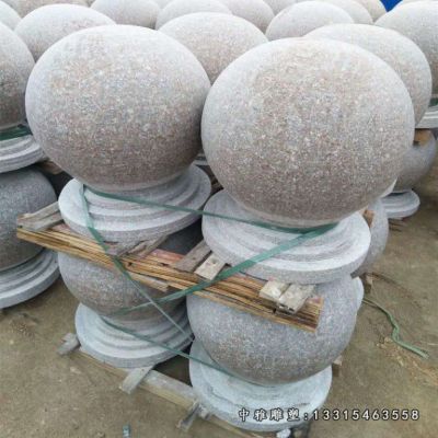 小区风水球石雕景观