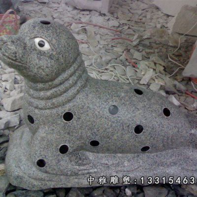 石雕海洋动物海豹