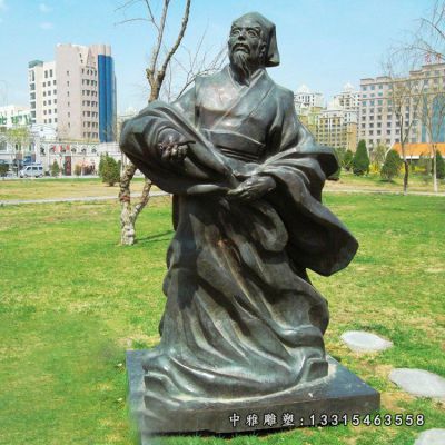 古代人物铜雕范蠡